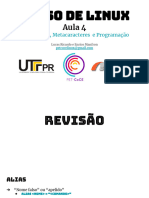 UTFPR Curso-de-Linux-Aula-4-Repositório-Metacaracteres-e-Programação