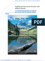 Test Bank For Auditing and Assurance Services With 7th Edition by William Messier