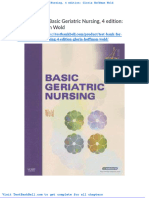 Test Bank For Basic Geriatric Nursing 4 Edition Gloria Hoffman Wold