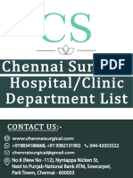 Chennai Surgical Hospital & Clinic Department List
