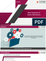 1.2 - Basic Awareness For System Maintenance