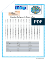 Wordsearch - Culture