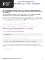 How To Download RPM Packages Without Installing On RHEL 8