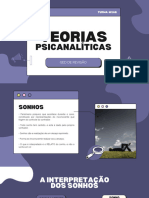 Teorias: Psicanalíticas