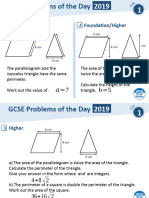 GCSE Problems of The Day Full Set With Solutions