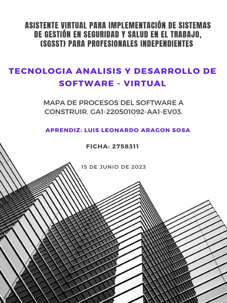 Mapa de Procesos Del Software A Construir. GA1-220501092-AA1-EV03 ...