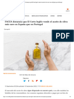 FACUA Denuncia Que El Corte Inglés Vende El Aceite de Oliva Más Caro en España Que en Portugal