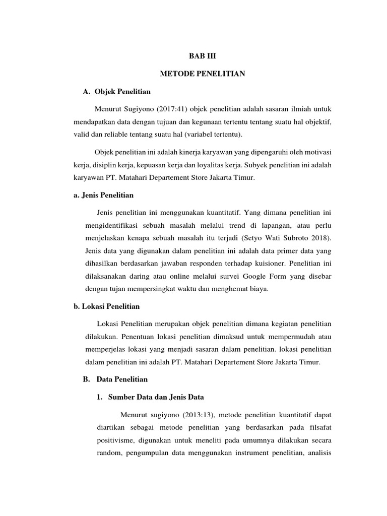 Bab Iii | PDF