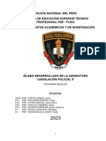 Silabo Legis Policial - Agosto 2023