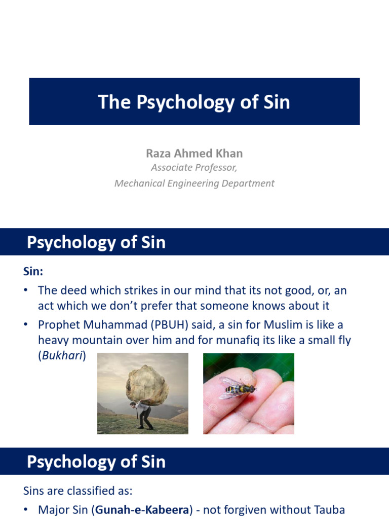 Psychology of Sin PDF Sin Quran