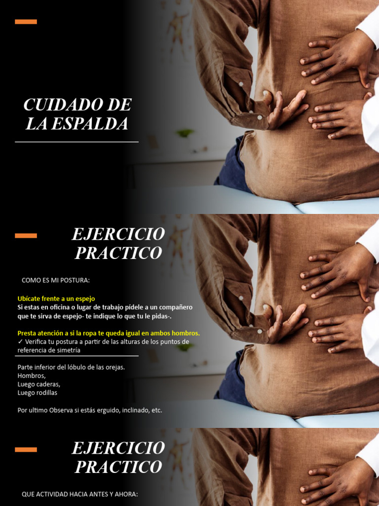 Cuidado y Ejercicios para la Espalda | PDF | La columna vertebral