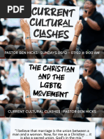 Current Cultural Clashes Lesson 2 - The Christian and The LGBTQ Movement