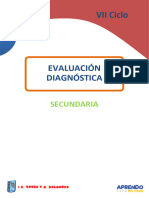 Evaluación Diagnóstica VII Ciclo