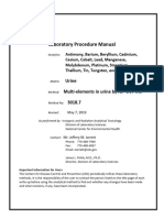 Laboratory Procedure Manual: Urine Multi-Elements in Urine by ICP-UCT-MS 3018.7