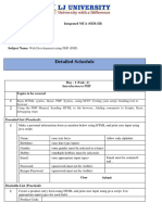 PHP Daywise Schedule