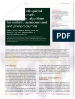 Brit J Clinical Pharma - 2013 - Verhoef - Pharmacogenetic Guided Dosing of Coumarin Anticoagulants Algorithms For Warfarin