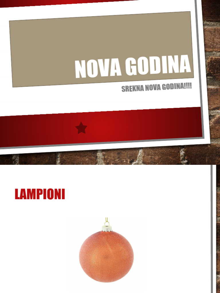 Nova Godina I Bozicni Praznici | PDF