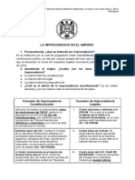 Causales de Improcedencia en El Amparo