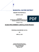2021-03 - RFP - SCADA Procurement and Installation Project