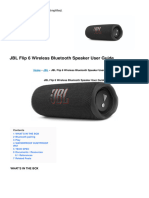 Flip 6 Wireless Bluetooth Speaker Manual