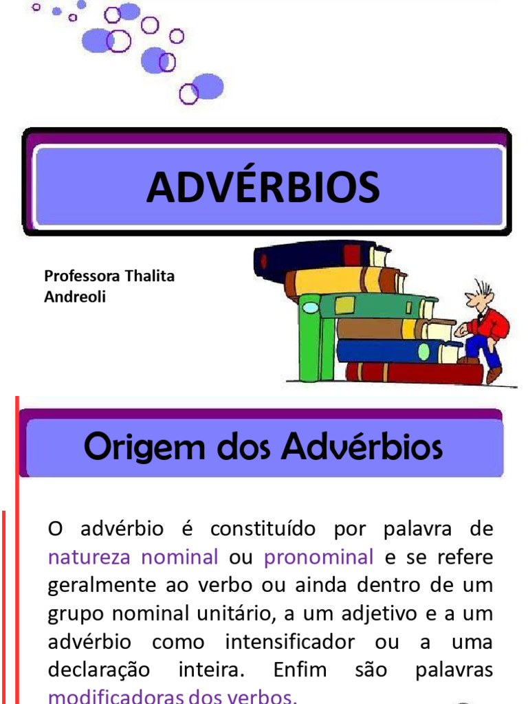10 Advérbios | PDF | Advérbio | Semântica lexical