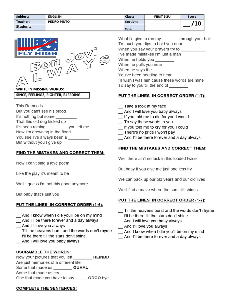 Ejercicio De Ingles Pdf