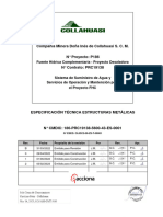 Especificación Técnica Estructuras Metálicas