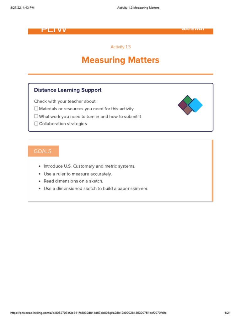 Activity+1.3+Measuring+Matters+ +Design+and+Modeling+ +lesson+1 ...