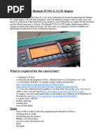 Roland JUNO G LCD Replacement Tutorial Englisch