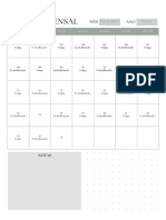 Planner Mensal Moderno Simples Verde Claro Documento A4 - 20230908 - 175022 - 0000