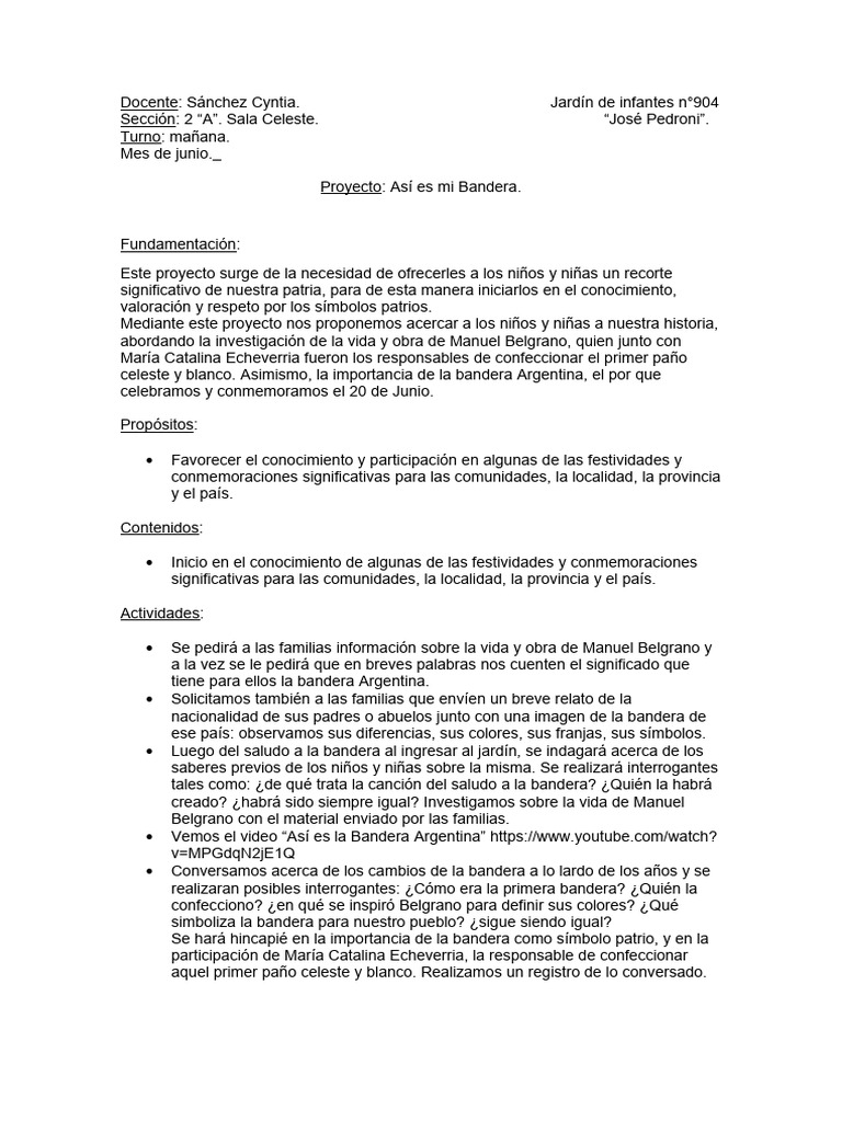 Proyecto Asi Es Mi Bandera PDF