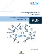 CCN-STIC-1425 Procedimiento de Empleo Seguro FortiProxy