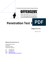 Penetration Testing Sample Report 2013