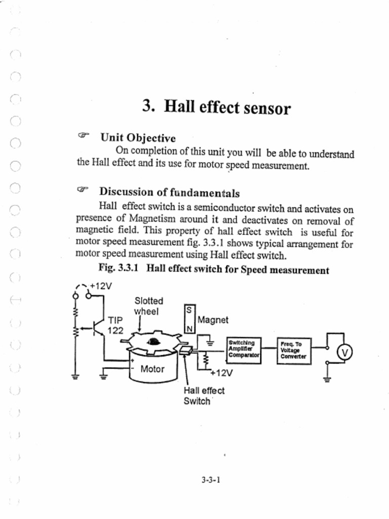 Hall Effect Sensor Circuit Diagram