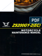 Zongshen ZS200GY Maintenance Manual