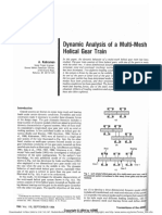 Dynamic Analysis of A Multi-Mesh Helical Gear Train