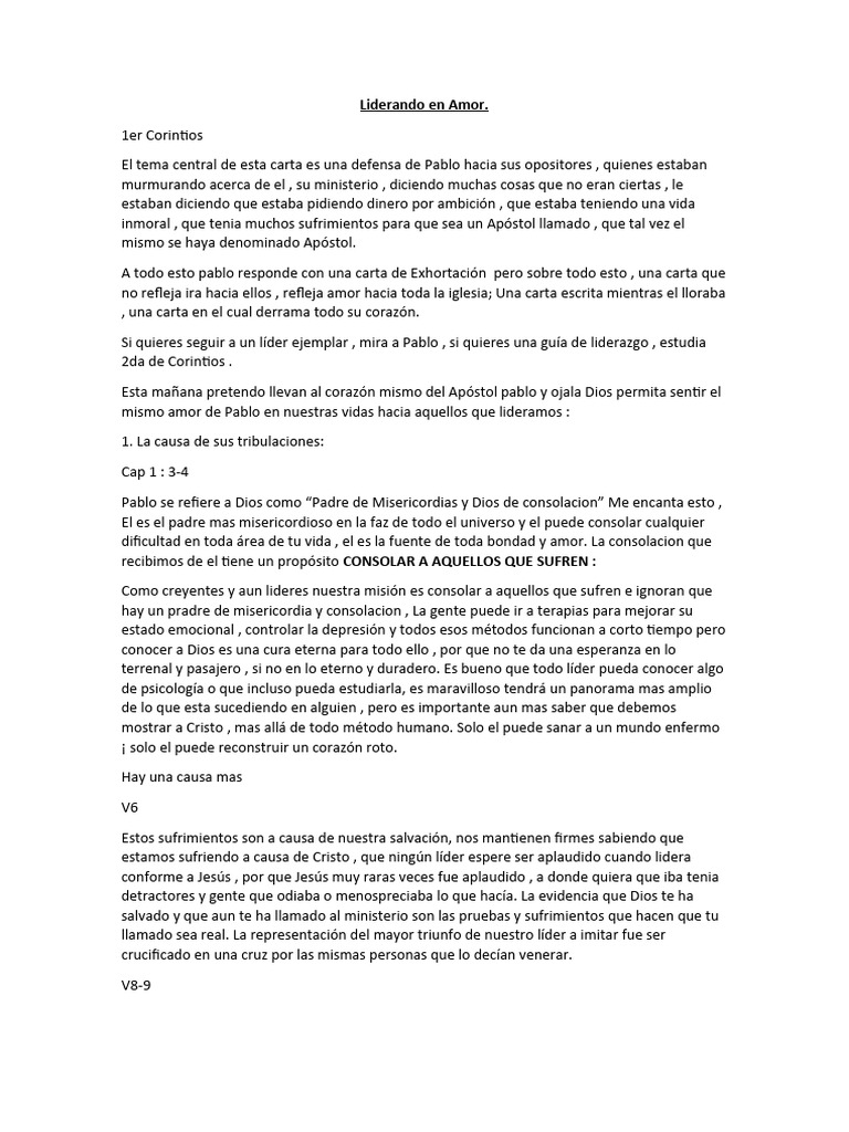 Liderazgo Cristiano según Pablo | PDF | Pecado | Pablo el apóstol