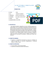 Plan Anual de Tutoría y Orientación Educativa 5 Años A 2022