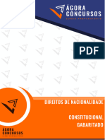 Direitos de Nacionalidade Constitucional Gabaritado