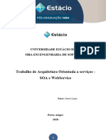 Trabalho Da Disciplina Arquitetura Orientada A Servicos - SOA e Websevices