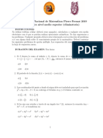 Examen Eliminatoria Medio Superior-2019