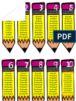 Llavero de Multiplicaciones 3 PDF
