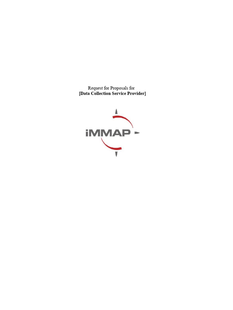 RFP for Data Collection Services | PDF | Request For Proposal | Risk