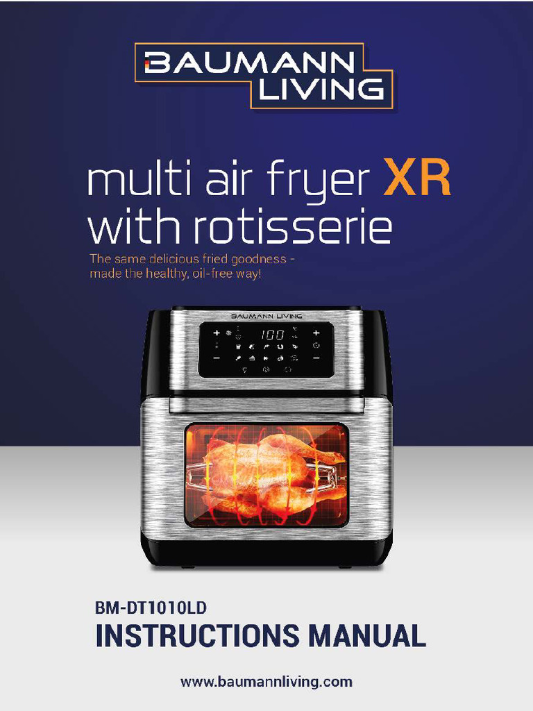 Baumann Multi Air Fryer XR IM PDF
