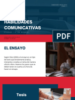 7 El Ensayo - HABILIDADES COMUNICATIVAS EL ENSAYO