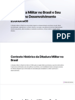 A Ditadura Militar No Brasil e Seu Impacto No Desenvolvimento Economico