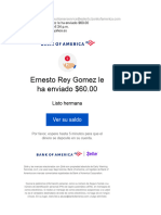 Ernesto Rey Gomez Le Ha Enviado $60.00 2