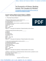 Test Bank For The Economics of Money Banking and Financial Markets 7th Canadian by Mishkin