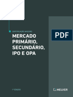 9 Mercado Primário, Secundário, Ipo e Opa