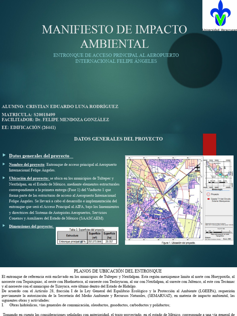 Manifiesto de Impacto Ambiental Celr 2 | PDF | Entorno natural | Ecosistema